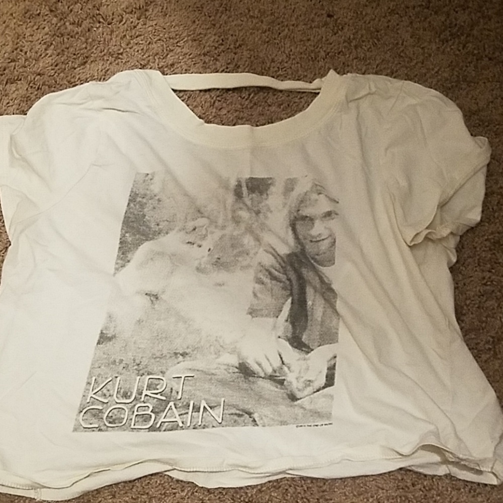 kurt cobain crop top